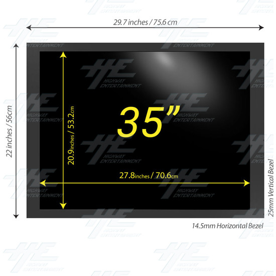 35 inch 4x3 LCD Monitor for Arcade Machine 1440x1080 - 2