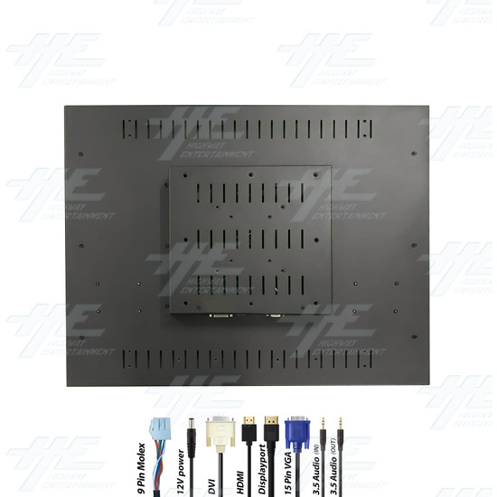 26 inch 4x3 LCD Monitor for Arcade Machine 1440x1080 (with Bonuses) - 26-Inch-Arcade-LCD-Monitor-Connections