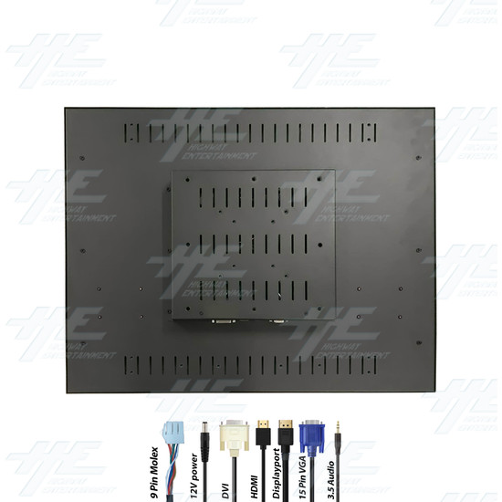 26 inch 4x3 LCD Monitor for Arcade Machine 2880x2160 (Factory Seconds) - 26 inch 4x3 LCD Monitor for Arcade Machine 2880x2160 Inputs/Outputs