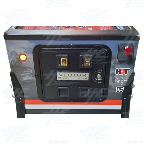 Peter Brock King of the Mountain Pinball Machine - Peter Brock 79 Holden Torana Edition - Front Door