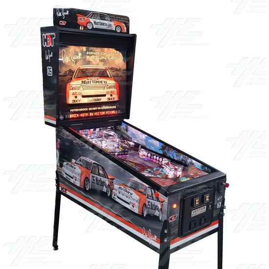 Peter Brock King of the Mountain Pinball Machine - Peter Brock 84 Holden VK Commodore Edition- Angle View 2