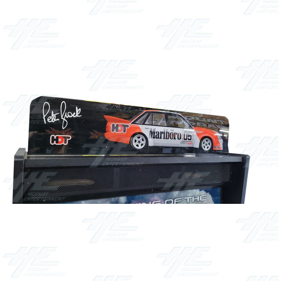 Peter Brock King of the Mountain Pinball Machine - Peter Brock 84 Holden VK Commodore Edition- Topper