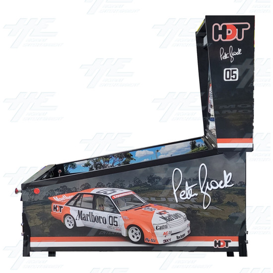 Peter Brock King of the Mountain Pinball Machine - Peter Brock 84 Holden VK Commodore Edition- Right View 
