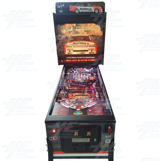 Peter Brock King of the Mountain Pinball Machine - Peter Brock 84 Holden VK Commodore Edition- Front View 