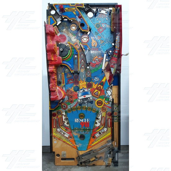 Rescue 911 Pinball Machine Playfield - Rescue 911 - Full Playfield View