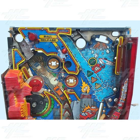 Rescue 911 Pinball Machine Playfield - Rescue 911 - Playfield Top
