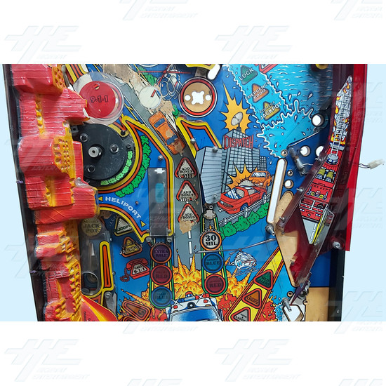 Rescue 911 Pinball Machine Playfield - Rescue 911 - Centre Playfield View 1
