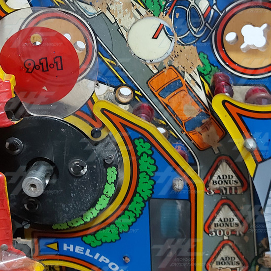Rescue 911 Pinball Machine Playfield - Rescue 911 - Detail View